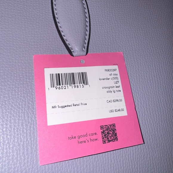 Kate Spade- Lavender Medium Purse - Picture 6 of 6